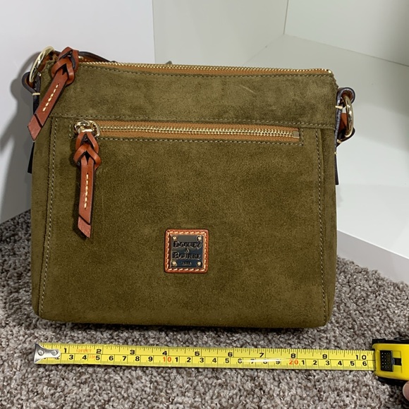 Dooney & Bourke Suede Allison Crossbody in Olive - Picture 3 of 16